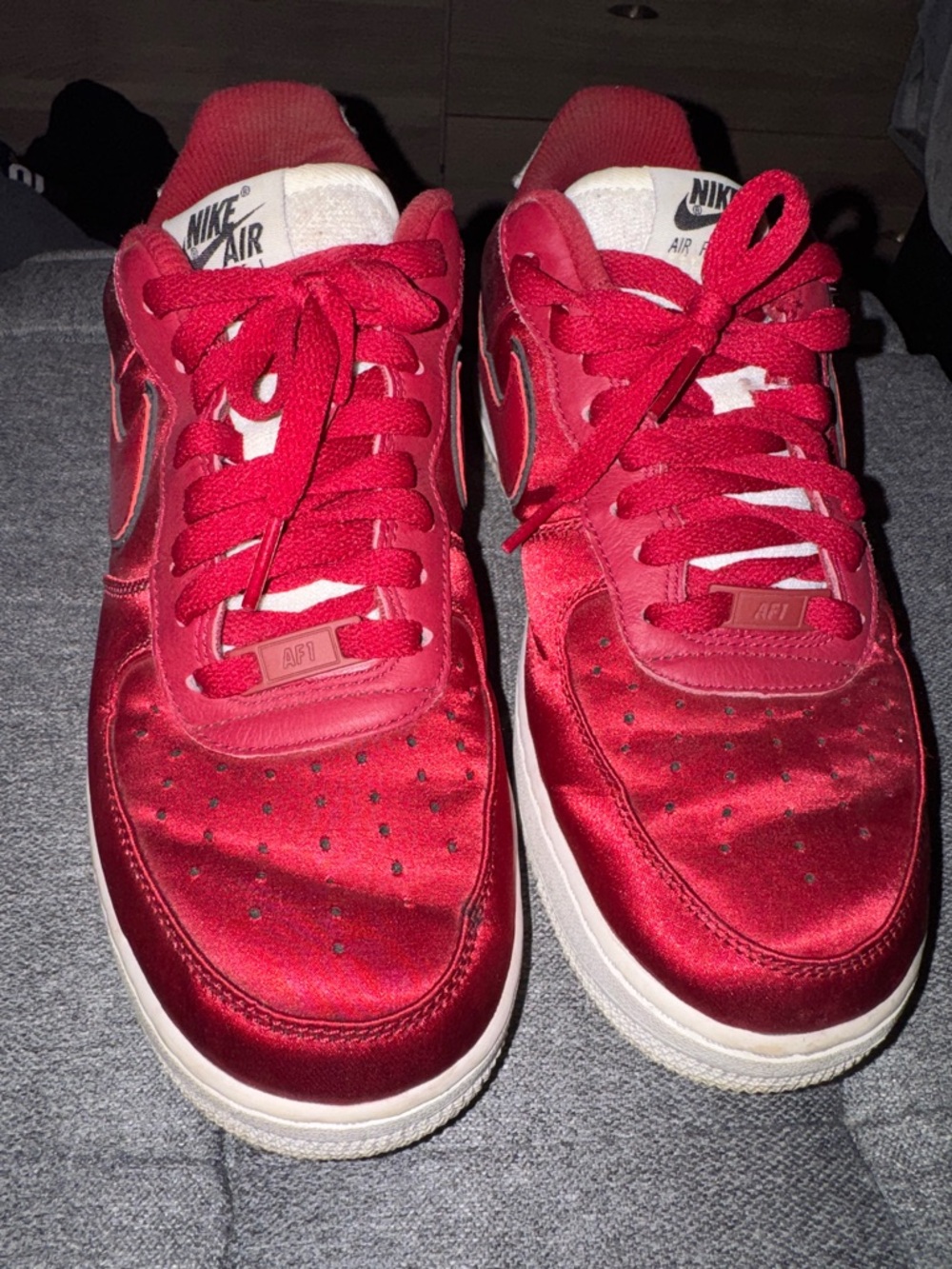 Nike Women’s Red Satin Sneakers